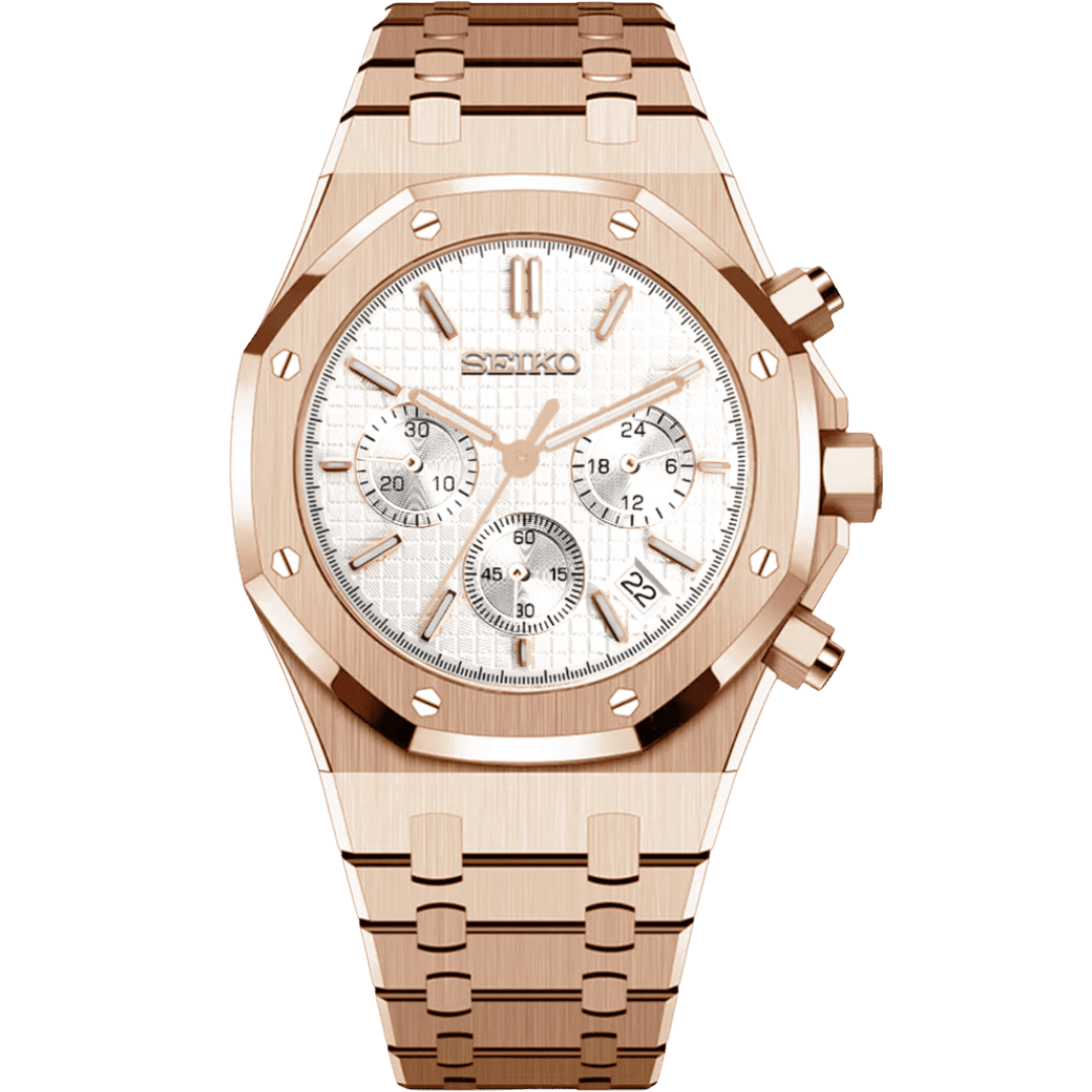 Royal Oak Chrono Mod - Rose Gold White