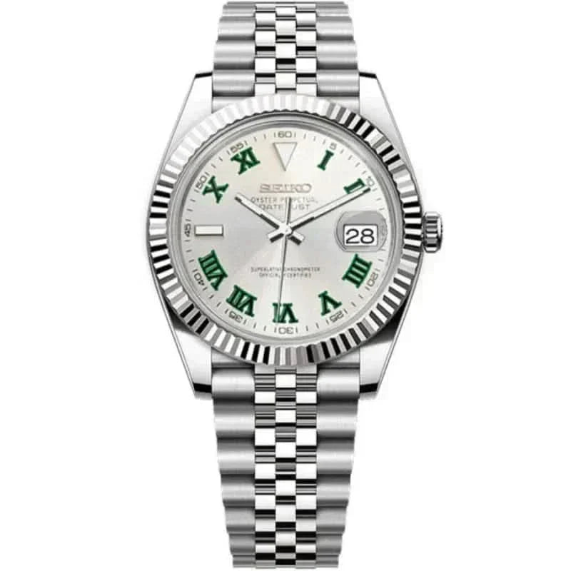 Datejust Mod - Silver Wimbledon