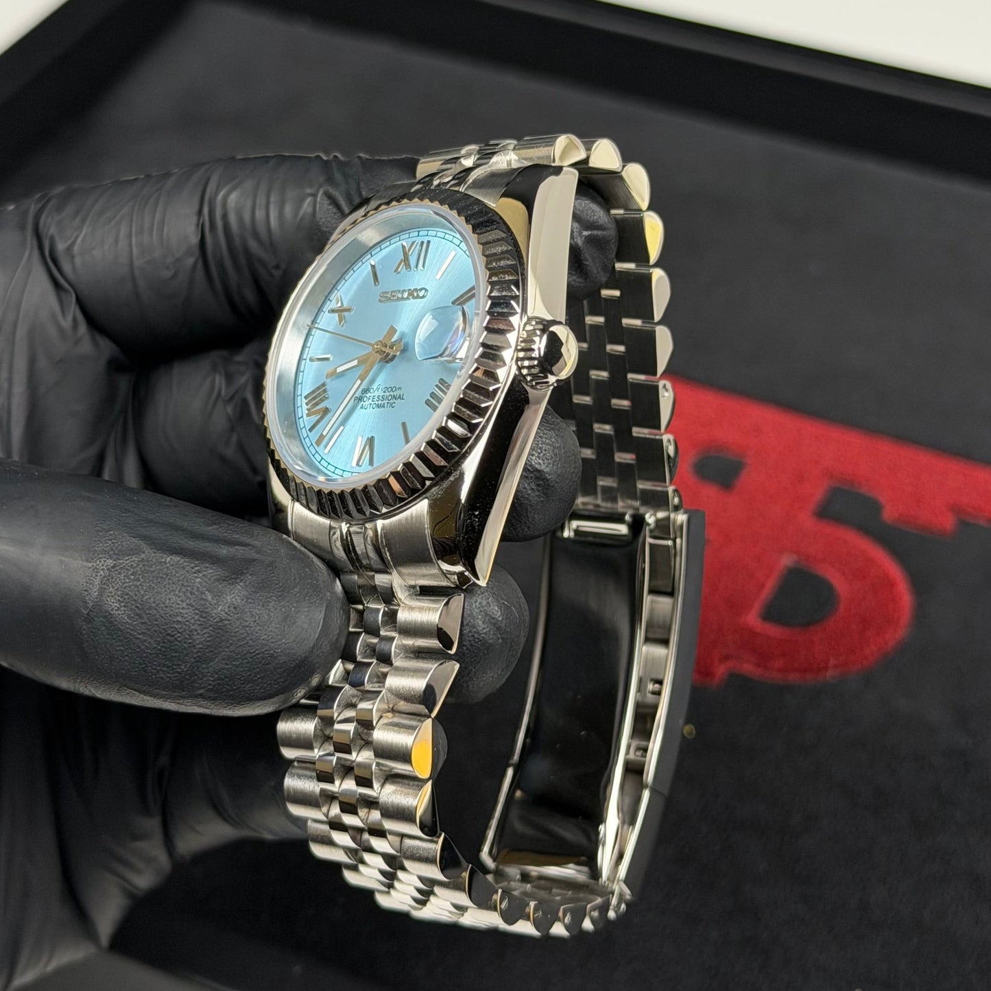 Datejust Mod - Roman Baby Blue/Jubilee 36mm