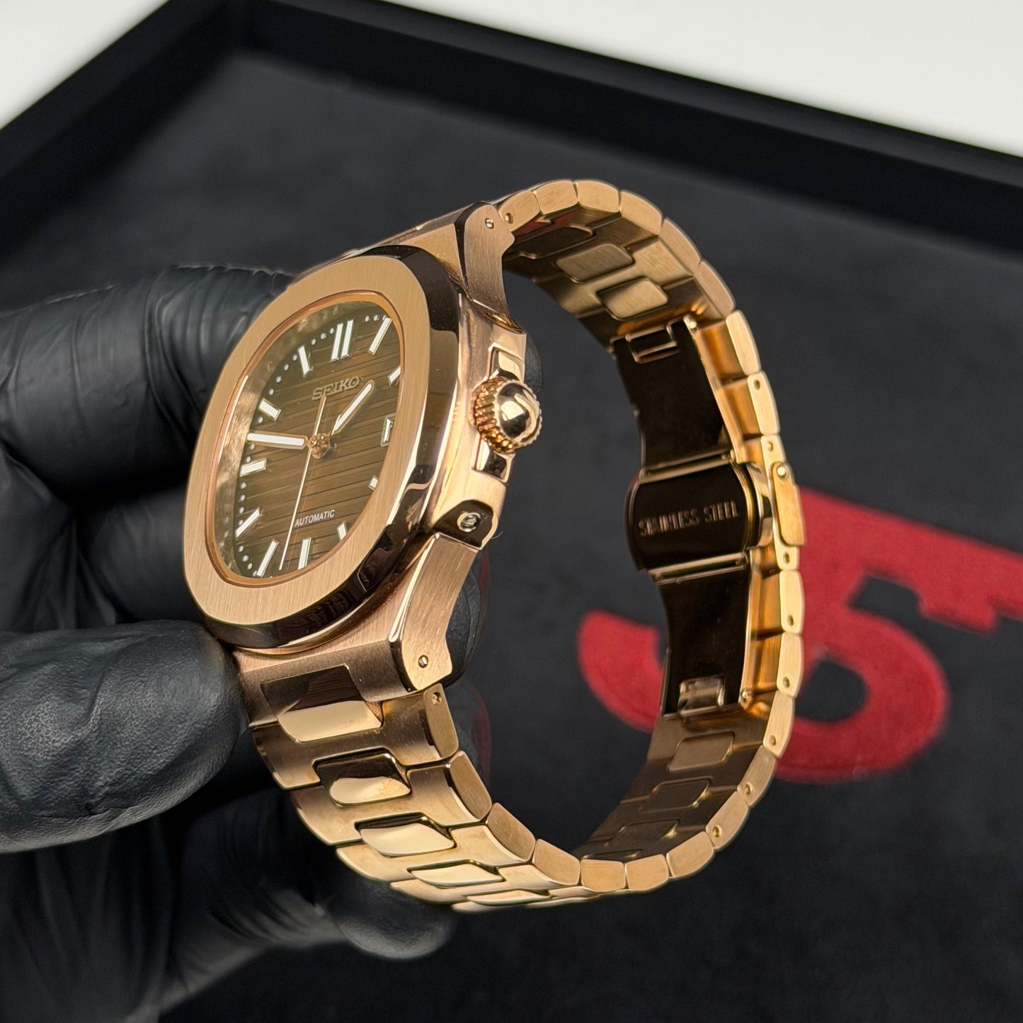 Nautilus Mod - Rose Gold Chocolate