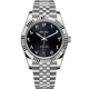 Datejust Mod- Textured Arabic Black
